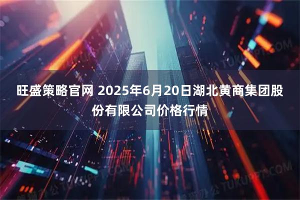 旺盛策略官网 2025年6月20日湖北黄商集团股份有限公司价格行情